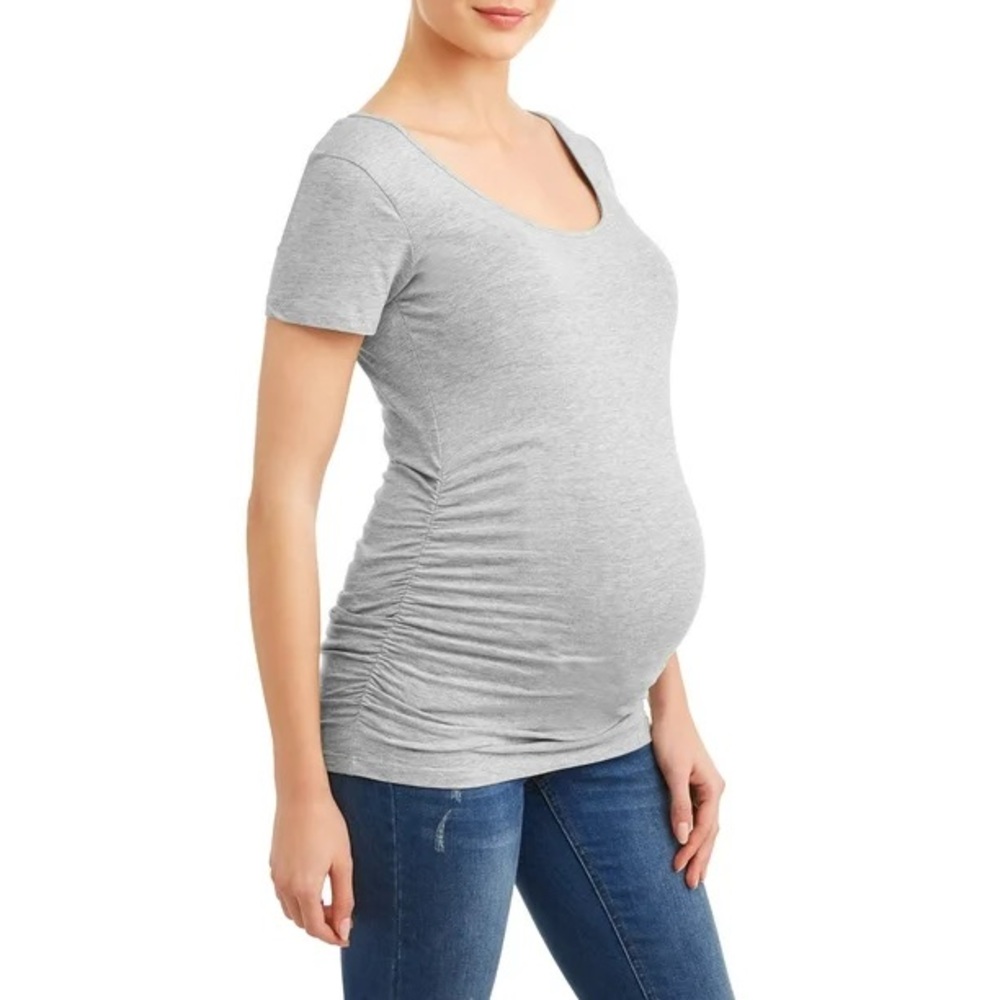 Oh! Mamma Maternity Women's Scoop Neck T-Shirt